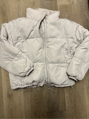 Pull&Bear Beige Fleece Jacket
